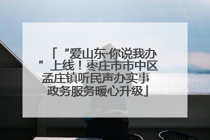 “爱山东·你说我办”上线！枣庄市市中区孟庄镇听民声办实事 政务服务暖心升级