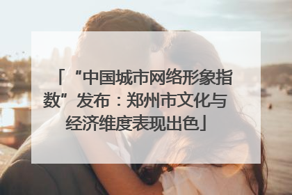 “中国城市网络形象指数”发布：郑州市文化与经济维度表现出色