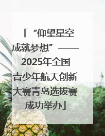 “仰望星空 成就梦想”——2025年全国青少年航天创新大赛青岛选拔赛成功举办