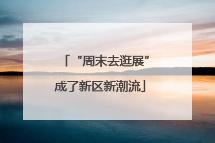“周末去逛展”成了新区新潮流