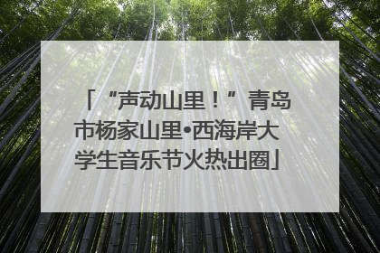 “声动山里！”青岛市杨家山里•西海岸大学生音乐节火热出圈
