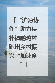 “沪滇协作”助力待补镇鹧鸡村跑出乡村振兴“加速度”