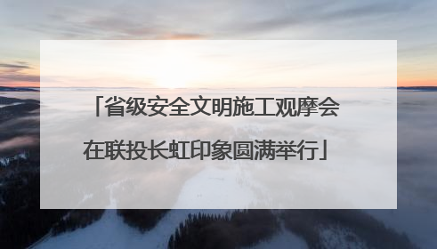 省级安全文明施工观摩会在联投长虹印象圆满举行