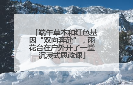 端午草木和红色基因“双向奔赴”，雨花台在户外开了一堂沉浸式思政课