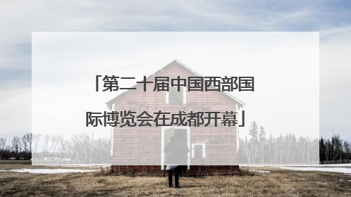 第二十届中国西部国际博览会在成都开幕