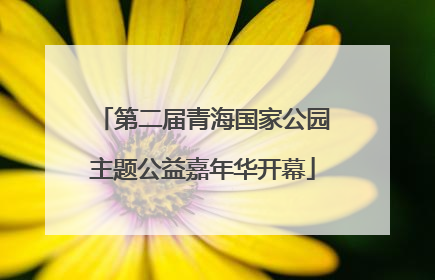 第二届青海国家公园主题公益嘉年华开幕