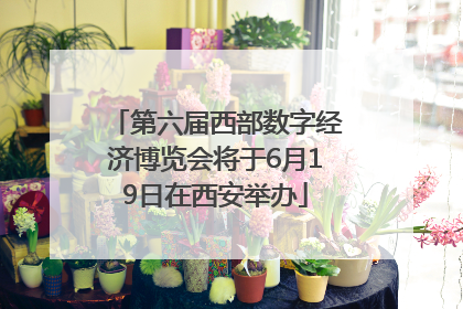 第六届西部数字经济博览会将于6月19日在西安举办