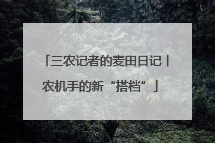 三农记者的麦田日记丨农机手的新“搭档”