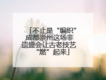 不止是“编织” 成都崇州这场非遗盛会让古老技艺“燃”起来