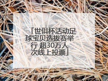 世俱杯活动足球宝贝选拔赛举行 超30万人次线上投票