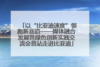 以“比亚迪速度”领跑新赛道——媒体融合发展暨绿色创新实践交流会首站走进比亚迪
