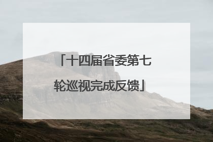 十四届省委第七轮巡视完成反馈