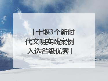 十堰3个新时代文明实践案例入选省级优秀