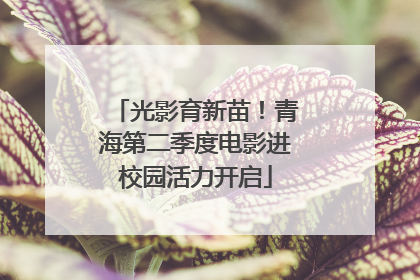 光影育新苗！青海第二季度电影进校园活力开启