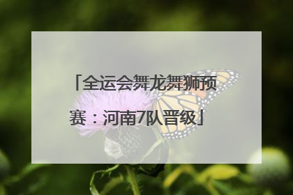 全运会舞龙舞狮预赛：河南7队晋级