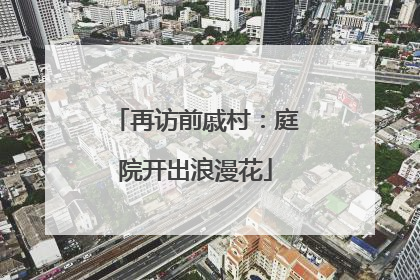 再访前戚村：庭院开出浪漫花