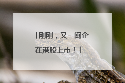 刚刚，又一闽企在港股上市！