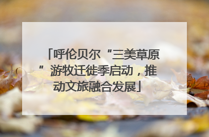 呼伦贝尔“三美草原”游牧迁徙季启动，推动文旅融合发展