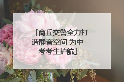 商丘交警全力打造静音空间 为中考考生护航