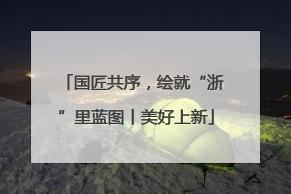 国匠共序，绘就“浙”里蓝图丨美好上新