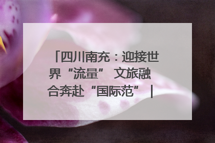 四川南充：迎接世界“流量” 文旅融合奔赴“国际范”｜话锦绣·说安逸