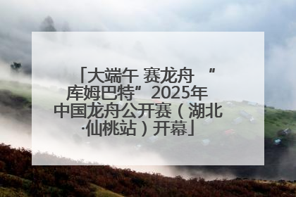大端午 赛龙舟 “库姆巴特”2025年中国龙舟公开赛（湖北·仙桃站）开幕