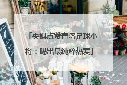 央媒点赞青岛足球小将：踢出最纯粹热爱