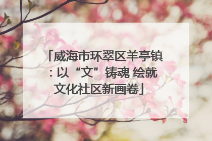 威海市环翠区羊亭镇：以“文”铸魂 绘就文化社区新画卷