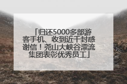 归还5000多部游客手机、收到近千封感谢信！尧山大峡谷漂流集团表彰优秀员工