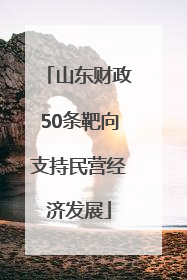山东财政50条靶向支持民营经济发展