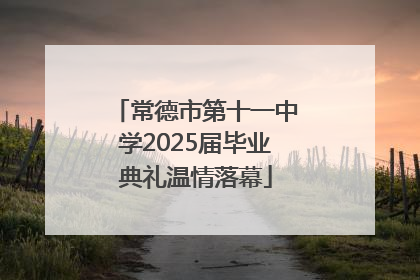 常德市第十一中学2025届毕业典礼温情落幕