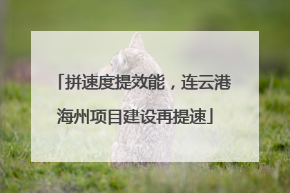 拼速度提效能，连云港海州项目建设再提速