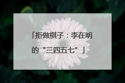 拒做棋子：李在明的“三四五七”