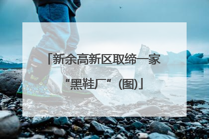 新余高新区取缔一家“黑鞋厂”(图)