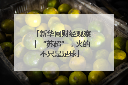 新华网财经观察｜“苏超”，火的不只是足球