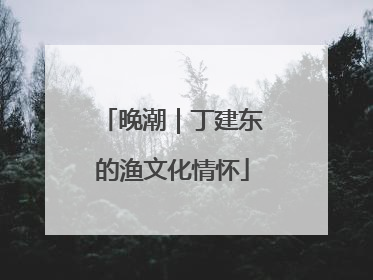 晚潮｜丁建东的渔文化情怀