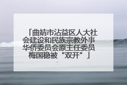 曲靖市沾益区人大社会建设和民族宗教外事华侨委员会原主任委员梅国稳被“双开”