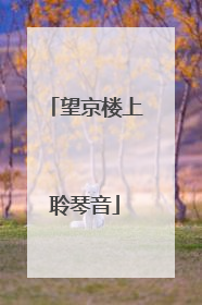 望京楼上聆琴音