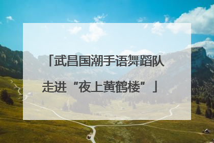 武昌国潮手语舞蹈队走进“夜上黄鹤楼”