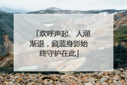 欢呼声起、人潮渐退，藏蓝身影始终守护在此
