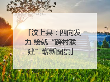 汶上县：四向发力 绘就“跨村联建”崭新图景