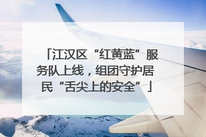 江汉区“红黄蓝”服务队上线，组团守护居民“舌尖上的安全”