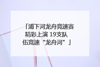浦下河龙舟竞速赛精彩上演 19支队伍竞速“龙舟河”