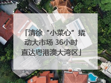 清徐“小菜心”撬动大市场 36小时直达粤港澳大湾区