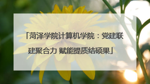 菏泽学院计算机学院：党建联建聚合力 赋能提质结硕果