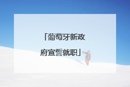 葡萄牙新政府宣誓就职