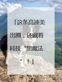 这条高速美出圈，还藏着科技“黑魔法”！