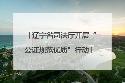 辽宁省司法厅开展“公证规范优质”行动