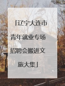 辽宁大连市青年就业专场招聘会搬进文旅大集