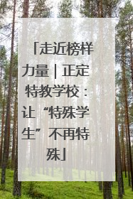 走近榜样力量｜正定特教学校：让“特殊学生”不再特殊